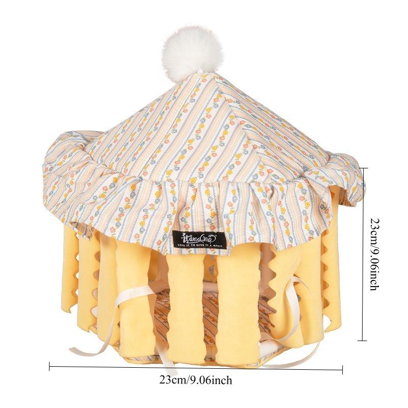 Tent Hamster Cage Guinea Pigs Rabbit Nest Hamster Cage House Cozy Small Pet Nest Tent Soft Cotton Pet House Sleeping Tent