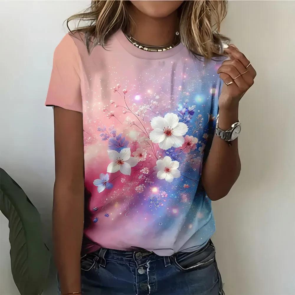 Fashion Versatile Crew Neck Women's Top Casual Loose Short Sleeves Comfortable T-Shirts Women’s