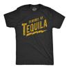 Mens Powered By Tequila T Shirt Funny Liquor Lovers Drinking Tee for Guys
