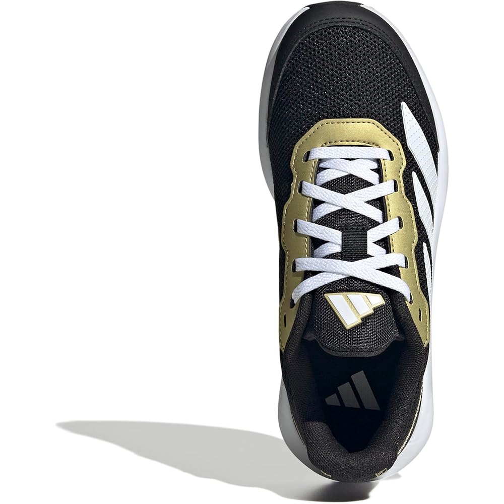 Adidas Faito Kids Sneakers Unisex Boys Girls 22-25.5cm Core Black Footwear White Gold Metallic