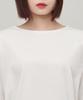 MUSINSA STANDARD WOMAN Women'S Relaxed Boat Neck Long Sleeve T-Shirt [Cream]