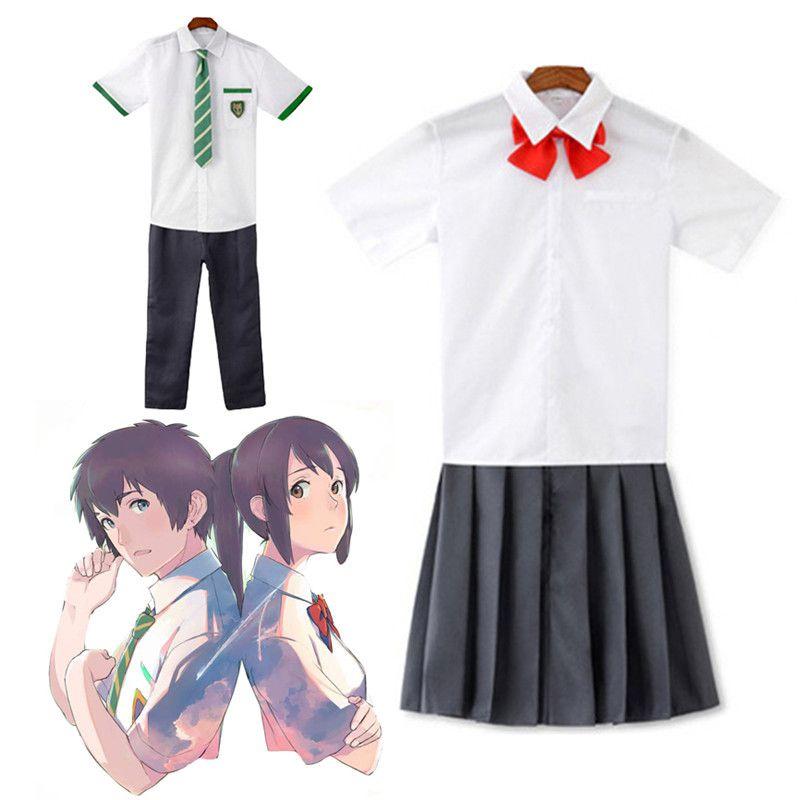 Exquisite Your Name Tachibana Taki And Miyamiu Mitsuha Cosplay Costume Perfect For Anime Lovers