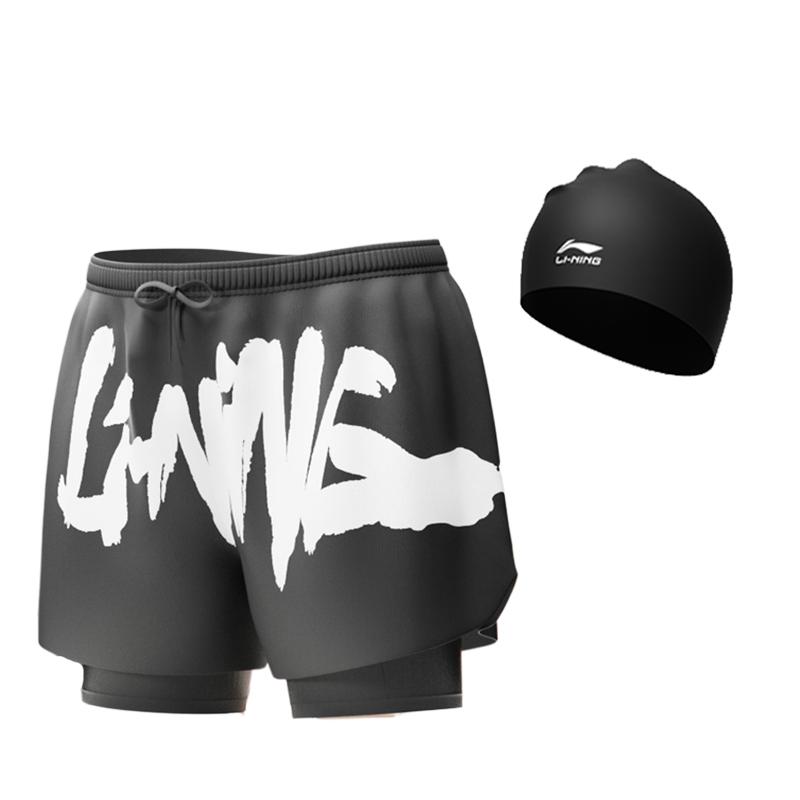 Li Ning Sports Trendy Collection Swimming Shorts Men's Moderate LSKU809-1