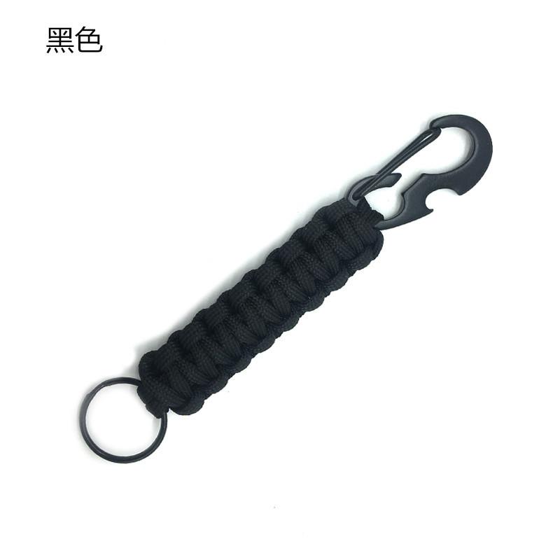 Outdoor Umbrella Rope Weaving Belt Bottle Opener Keychain