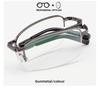 Metal Folding Reading Glasses Hyperopia Astigmatism Prescription for Men Business Degree Customizable Anti Blue Light Eyeglasses