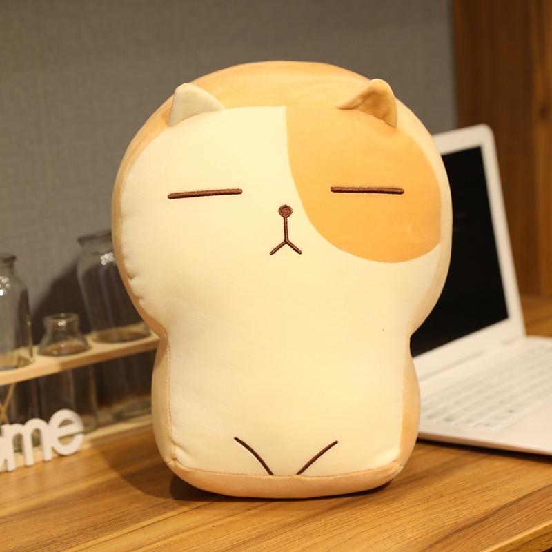 30/40Cm Cute Fat Cat Cartoon Pillow Cushion Kawaii Toast Kitty Plush Toys Anime Soft Stuffed Animal Dolls Kids Children Gift