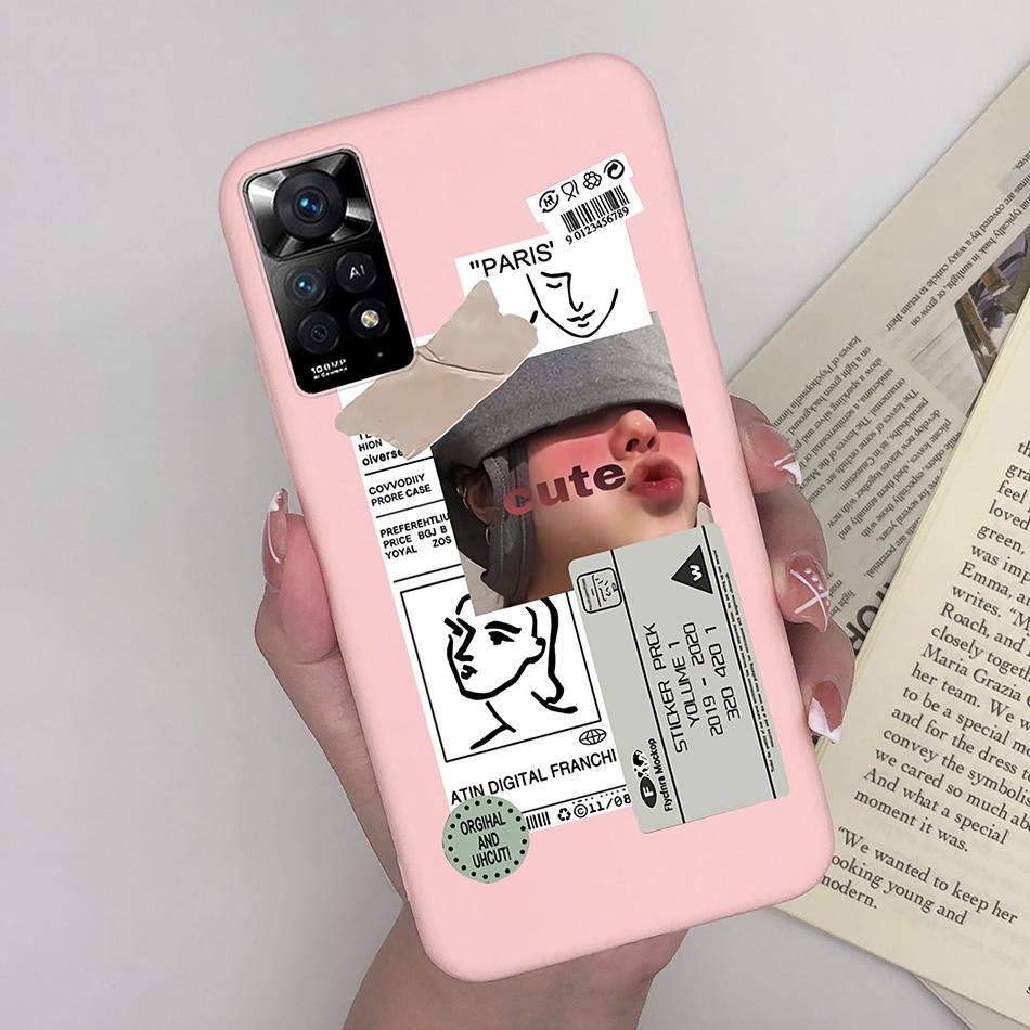 For Xiaomi Redmi Note 11 Pro 4G 5G Phone Case Cute Diasy Pattern Soft Silicone TPU Back Cover Funda For Redmi Note11 11Pro Coque