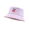 Ins New Cherry Pattern Embroidered Bucket Hat Outdoor Casual Versatile Sun Hat Couple Simple Basin Hat