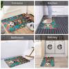 Floral Cat Doormat Mat Anti-Slip  Bathroom Kitchen Living Room Rug Carpet 40*60cm