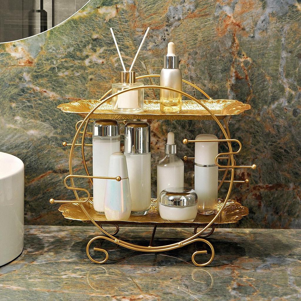 Makeup Organizer Cosmetic Holder Desktop Skincare Storage Display Rack Perfume Stand for Shelf
