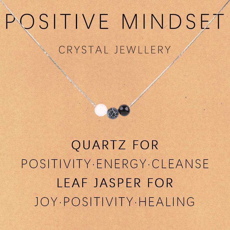 Natural crystal chalcedony necklace 8mm three-piece combination necklace women s gift natural blue turquoise combination necklace