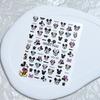 Disney Cartoon Mickey Minnie Relief Nail Stickers Kawaii Stitch Relief Nail Stickers Snow White Stickers DIY Mobile Phone Stickers