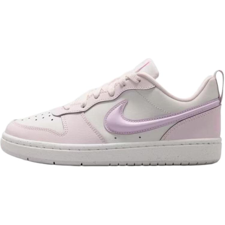 

Nike Court Borough Recraft Comfortable Fit Low-Top Sneakers Kids sneakers White Purple IQ9796-151 38.5
