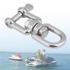 Heavy Duty 304 Stainless Steel Swivel Ring Snap Rolling Shackle Device