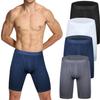 Mens Underpants Long Leg Boxer Shorts Seamless Trunks Antibacterial Fiber 4Pcs