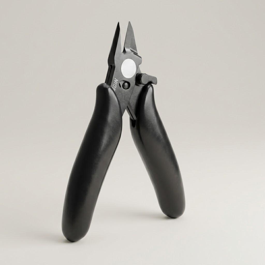 

3.5 Inch Mini Flush Cutter Pliers Insulated Precision Wire Cutting Tool for DIY Crafts Comfortable Rubber Handle