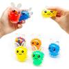 Easter Squishy Bunny Stress Balls Stress Relief Fidget Toy Kids Birthday Party Favors Colorful Rabbit for Easter Basket Stuffers