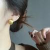 Gold Ear Studs with Unique Design, Featuring A Sense of Individuality and Retro Charm. Simple Earrings.