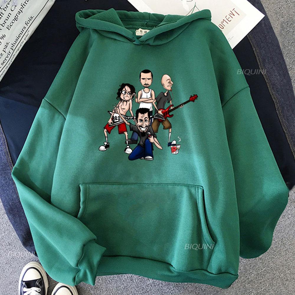 System of A Down Sweatshirts Grunge Streetwear Sudadera Men/women Long Sleeve Tops Winter Fleece Hoodies Clothing