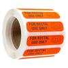 Orange“Only for Direct Intestine Use” 500Pcs 0.39*1.5in Waterproof Prank Mark Decorative Label Sticker