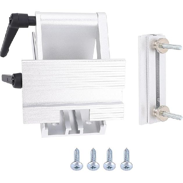 Adjustable Replacement Tool Rest Sharpening Jig Metal 6in 8in Bench Grinder Sharpening Jig (Silver)