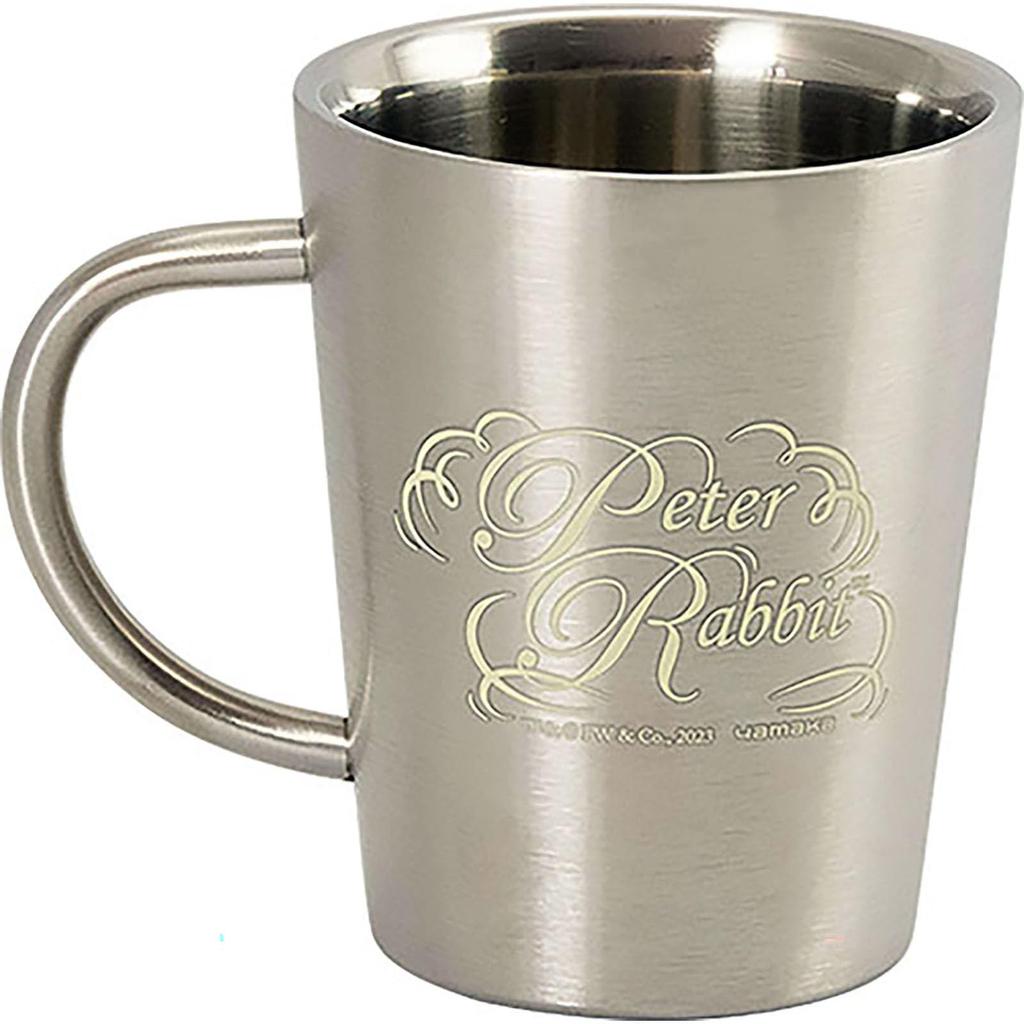 Peter Rabbit Stainless Steel Little Book Made in Japan Double-Sided Mug, Approx. 360ml, Sisters, (Processed), PR622-856