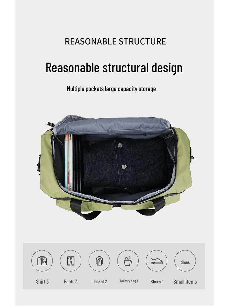 Multifunktionale wasserdichte Outdoor-Reise- und Sporttasche mit Trocken-/Nass-Trennung, passend für Camping, Wandern, Schulter- und Umhängetaschen-Stile