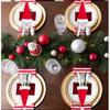 Jollylife 38Ct Christmas Santa Hats Silverware Holders - Xmas Party Dinner Table Dinnerware Decorations Supplies Flatware Decor