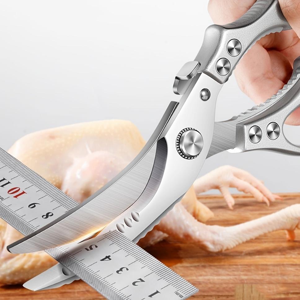 Stainless Steel Kitchen Scissors Multifunctional Barbecue Scissors for Home Dining Outdoor Use