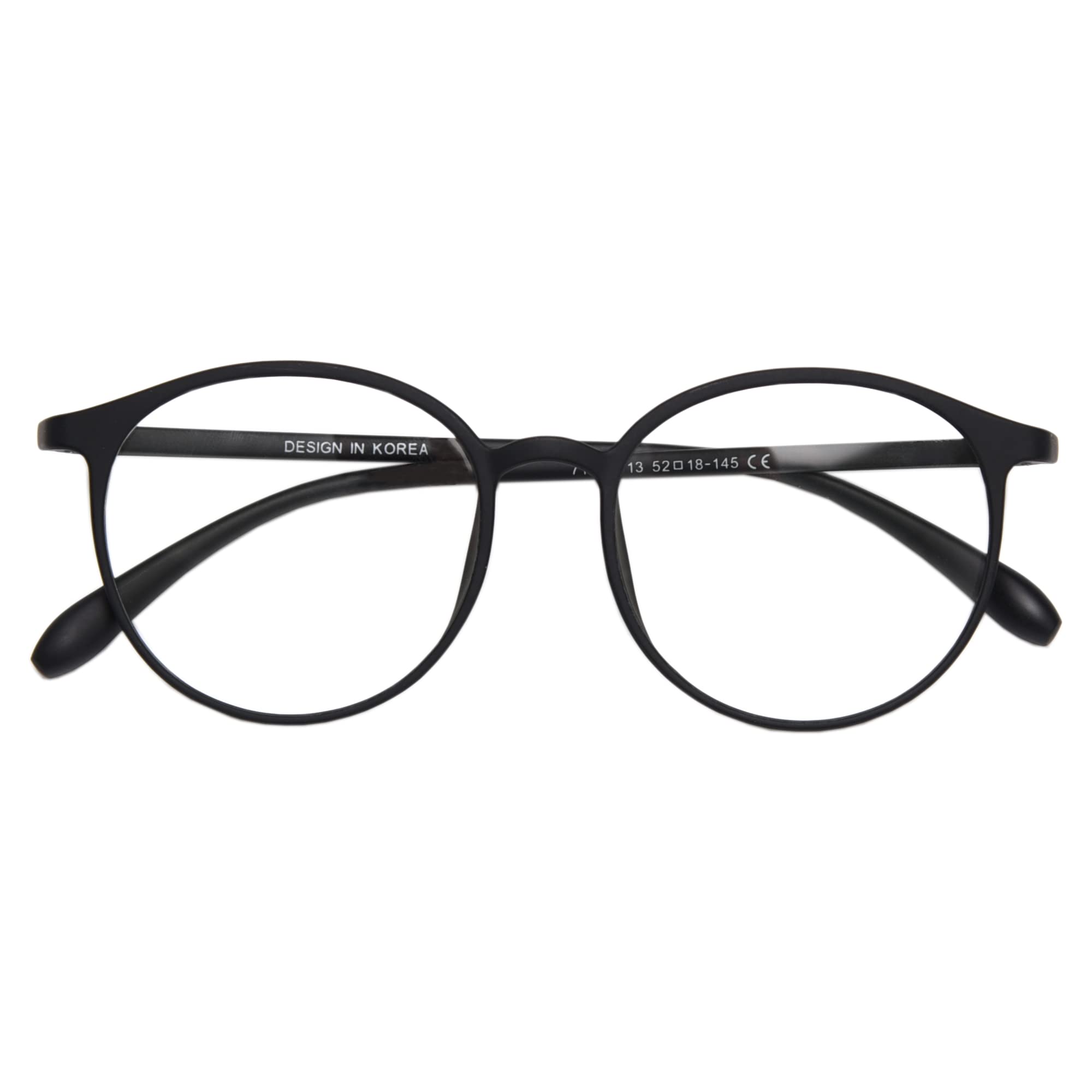 

Fashionable PC for Men and Women [AIYUJIWU] Non-Prescription Eyeglasses, Glasses, Lightweight, (Matte Black)