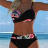 New Sexy Split Twist Bag Small Chest Gathering Foreign Trade Swimsuit for Swimwear
