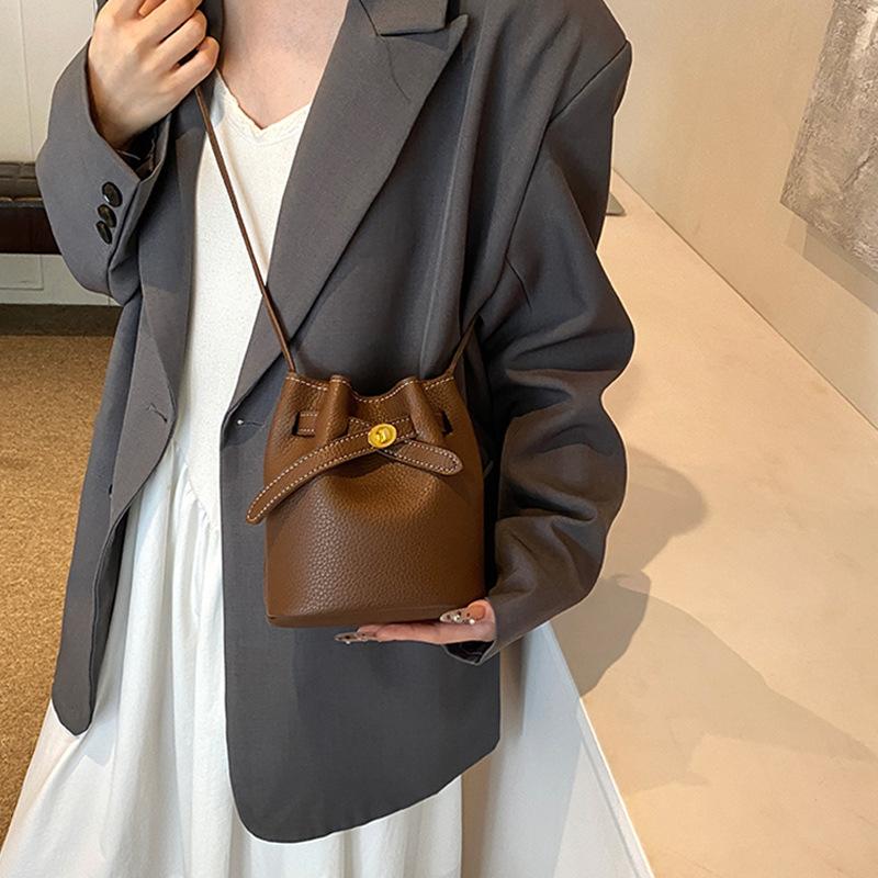 Bucket Bag Crossbody Bag Women'S Bag Fashion High Sense Versatile Small Bag Shoulder Bag Luggage