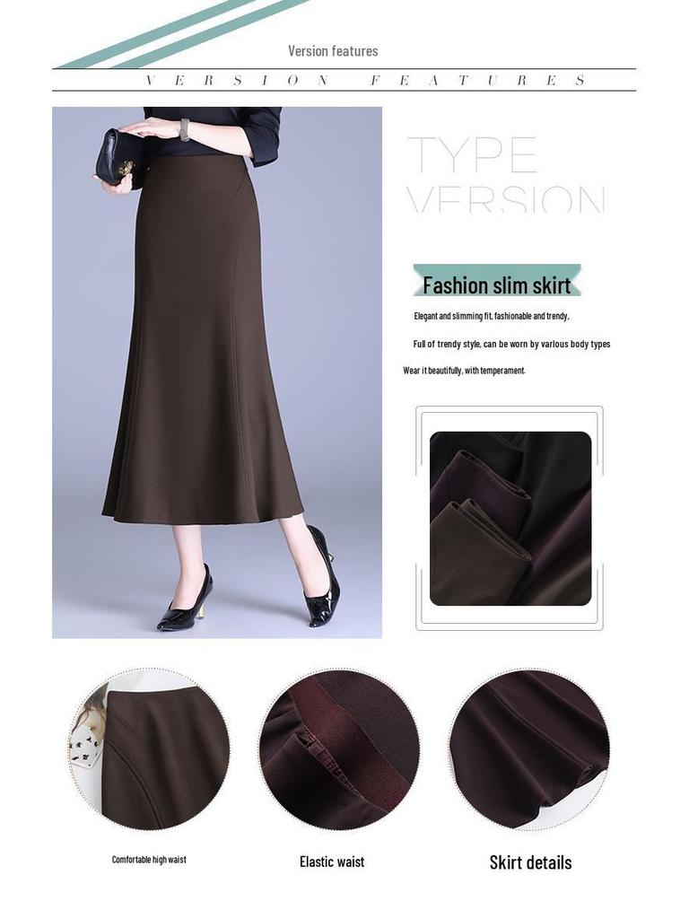 Chic 2026 High-Waisted Fishtail Skirt: Stylish & Versatile