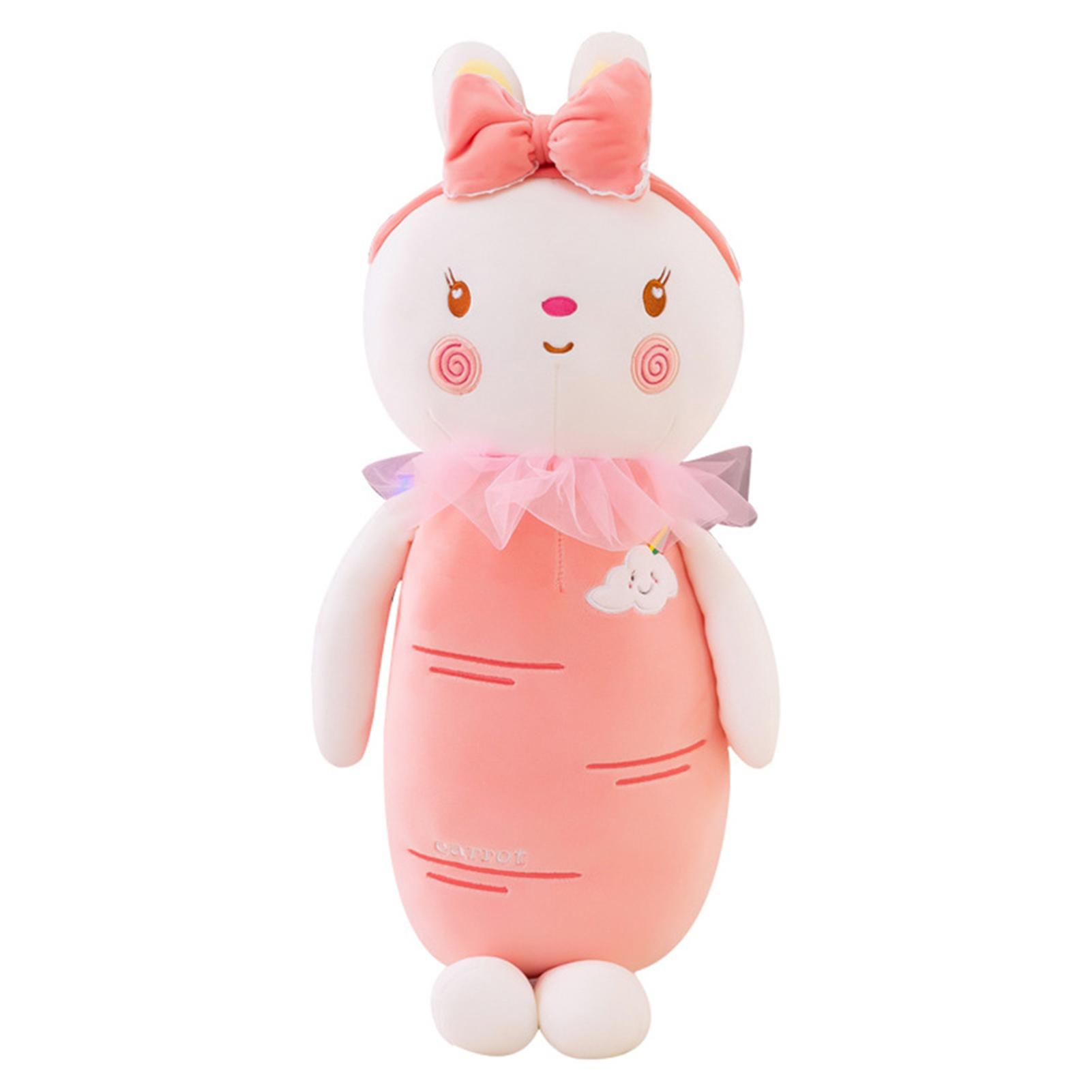 

Rainbow Bunny Plush Toy Soft Stuffed Animal Plush Doll Hugging Doll Best Gift 60CM рожевий