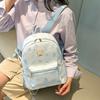 Schoolbag Korean Small Fresh Niche Design Printed Backpack Women's Fashion Trendy Versatile College Style Advanced Sense Backpack