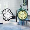 Acrylic Luxury Funny Unique Creative Melting Clock Musical Birds Wall Hanging Sound Decorative