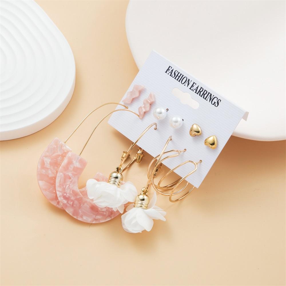 

Винтажные женские серьги-капли, комплект богемных акриловых кисточек, длинные серьги с подвеской, геометрические украшения, подарок на вечеринку