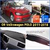 FOR Volkswagen POLO 2011-2018 Car Dash Mat Dashmat Dashboard Mat Cover Sun Shade Dash Board Cover Carpet  Accessories