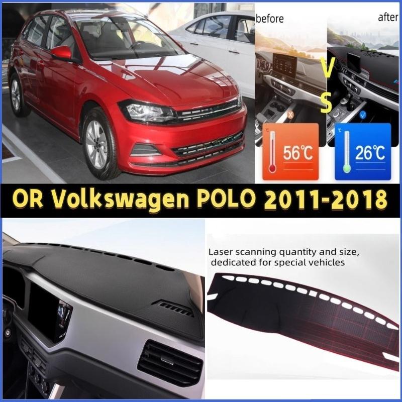 FOR Volkswagen POLO 2011-2018 Car Dash Mat Dashmat Dashboard Mat Cover Sun Shade Dash Board Cover Carpet  Accessories
