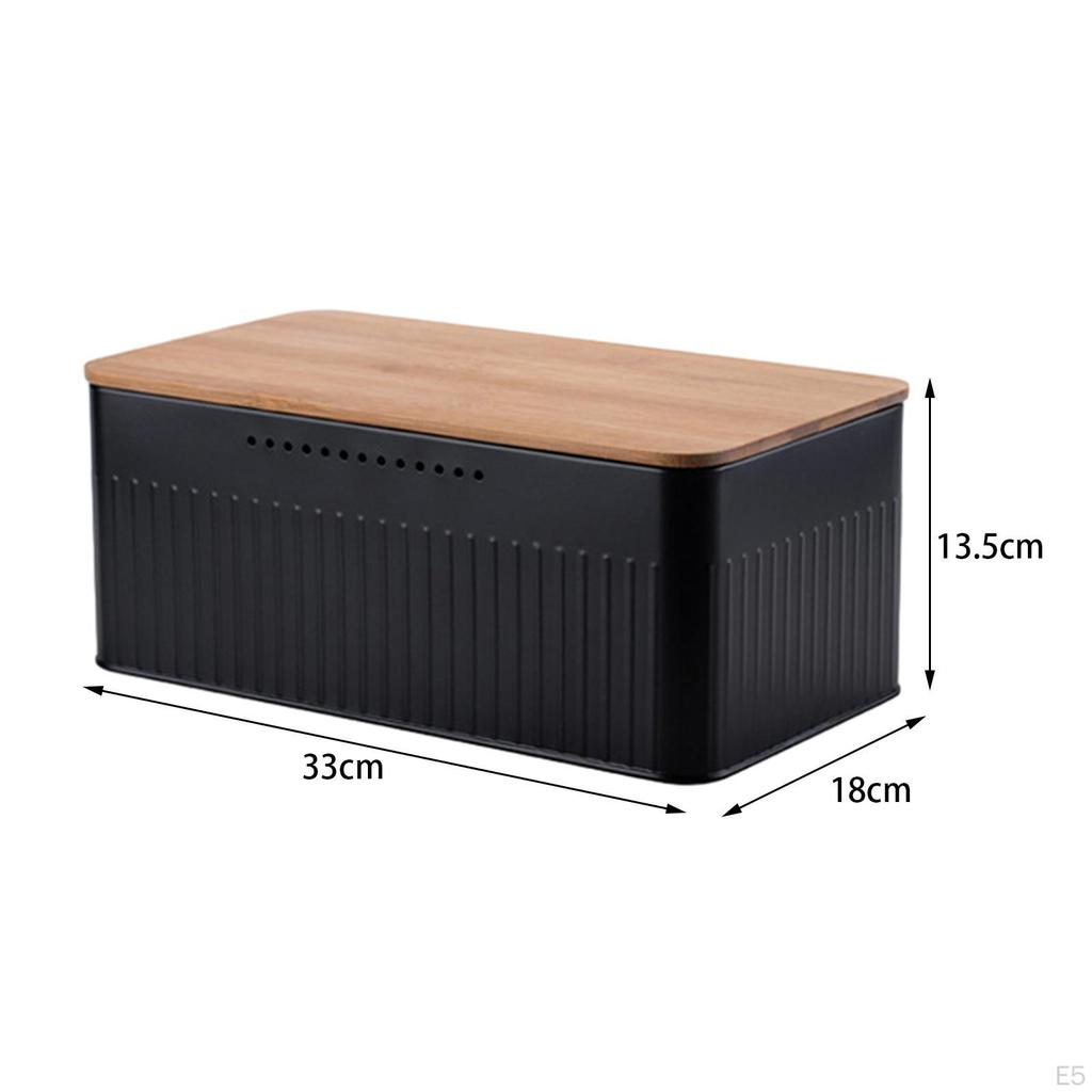 Metal Bread Box Bin Large for Kitchen Countertop