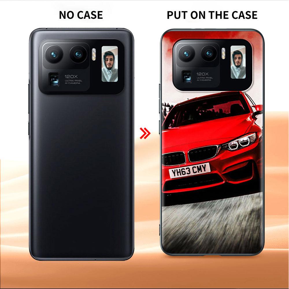 Blue Red Car Case For Xiaomi Mi Poco X3 NFC M4 M3 Pro F3 GT F1 11 Lite Note 10 11T 10T 9T Back Soft Phone Cover