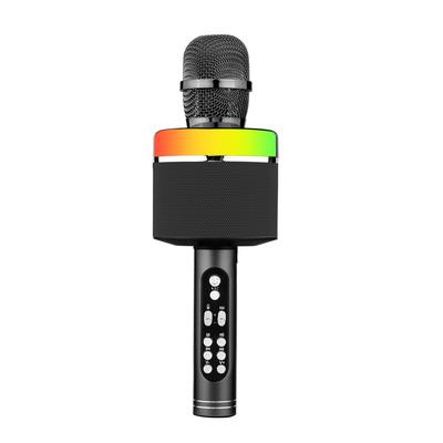 Bezprzewodowy Mikrofon Karaoke BT Przenośny Ręczny Mikrofon Głośnik Maszyna 1200mAh Akumulator Głośnik na Domową Imprezę