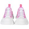 (WMNS) Alexander McQueen Tread Slick Lace Up 'White Neon Pink' Women's 697074W4MV59895