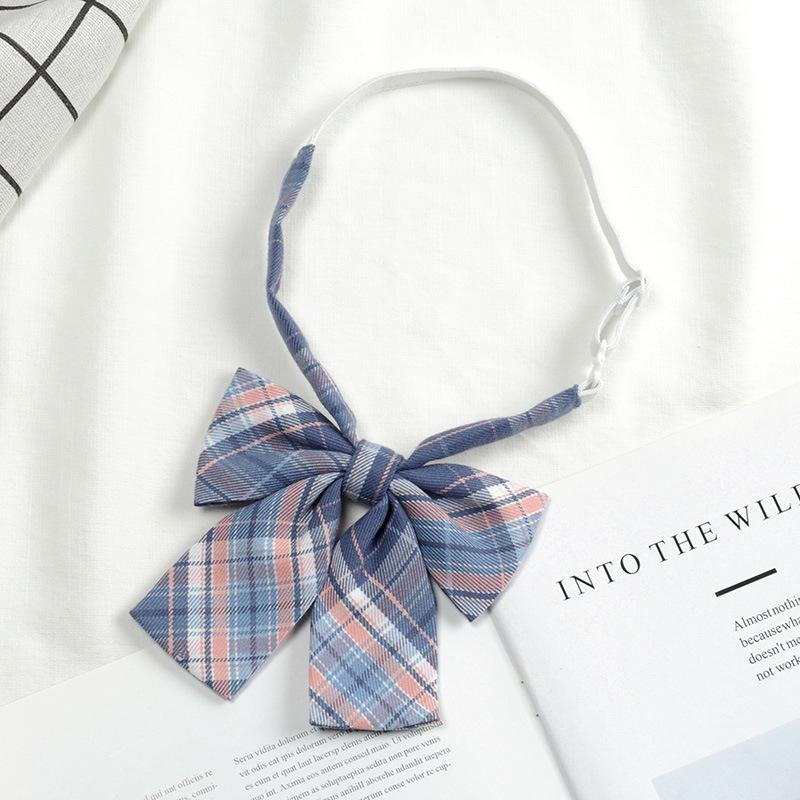 Unisex Preppy Karomuster Japanische Schuluniform Fliege