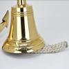 Handgemachte Schiffsglocke aus Messing im Antik-/Vintage-Stil, massiv, antik, poliert, hochwertige nautische Bootsglocke, maritime Marine-Schiffsdekor & Geschenke – groß, 27,9 cm
