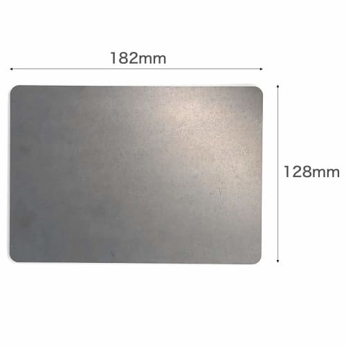 Rounded Corner Steel Plate B6, 4.5mm Thick, B6 Size (182mm x 128mm) PL-B6-4.5