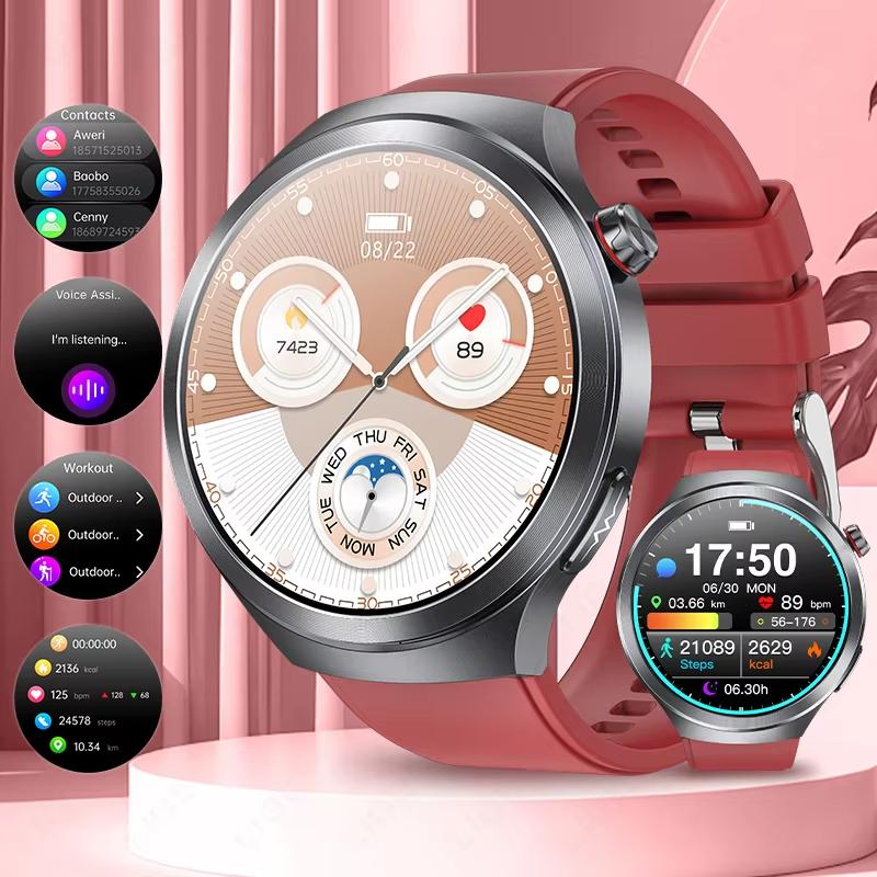 2025 Nové chytré hodinky EKG pro muže 1,73" AMOLED displej Detekce emocí Monitorování únavy Hodinky NFC Kontrola přístupu Chytré hodinky