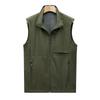 Men's Casual Breathable Vest Outdoor Sports Cardigan Stand Up Collar Vest
