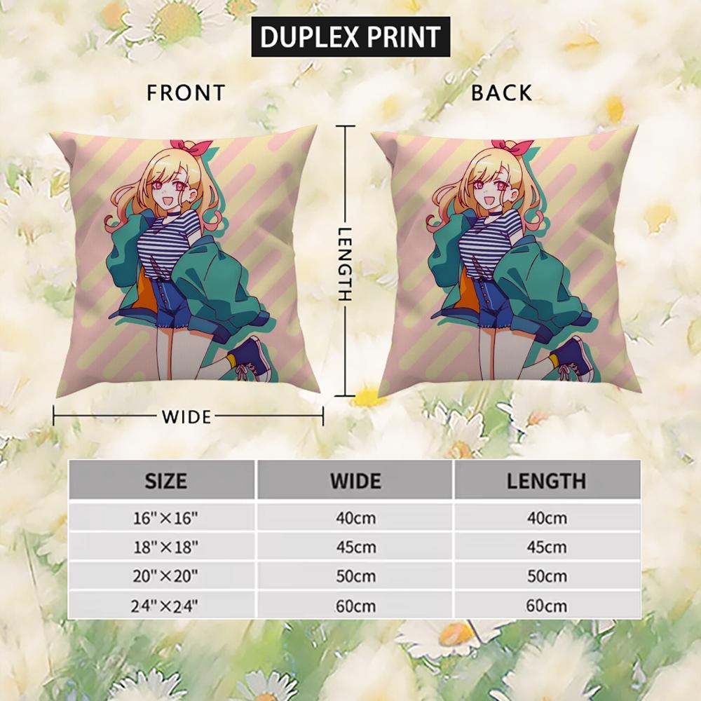 Kitagawa Marin Pillow Case For Car Sofa Decorative Home Double-Sided Print Plush Square Throw Pillow Cushion Cover