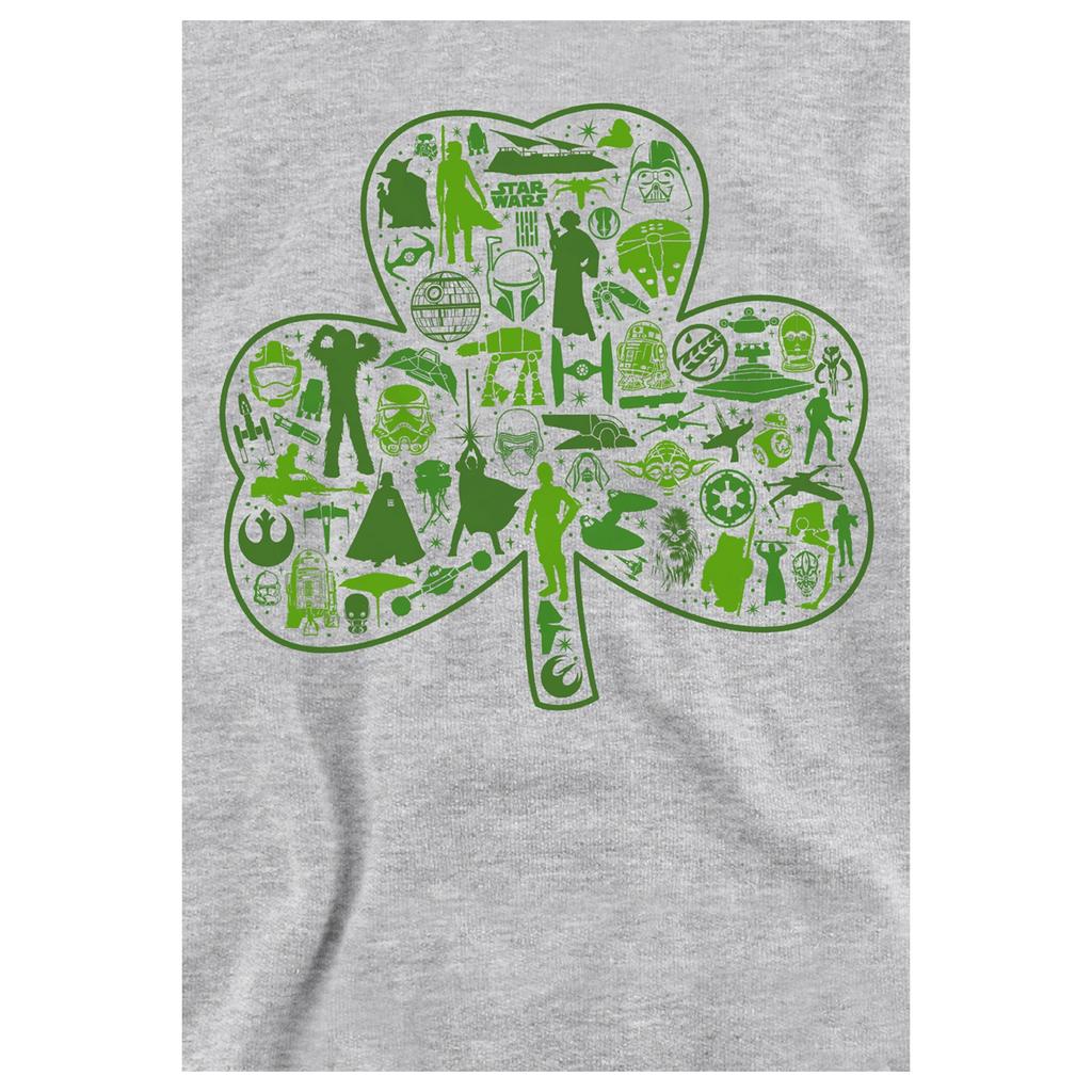 Star Wars Childrens/Kids Clover Heather St Patricks Day Hoodie